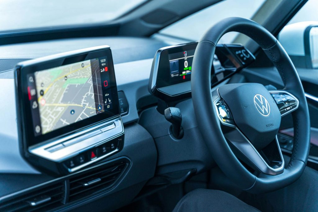 the interior of a car